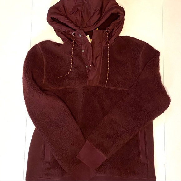 Aeropostale XL maroon fleece hoodie pullover - Picture 5 of 10